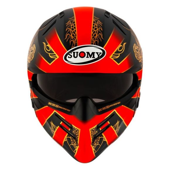Casque modulable Suomy ARMOR - DRAGON MATT - Noir / RougeRef : SU0462