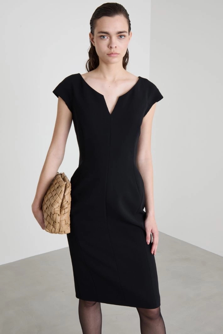 Cady sheath dress - BLACK