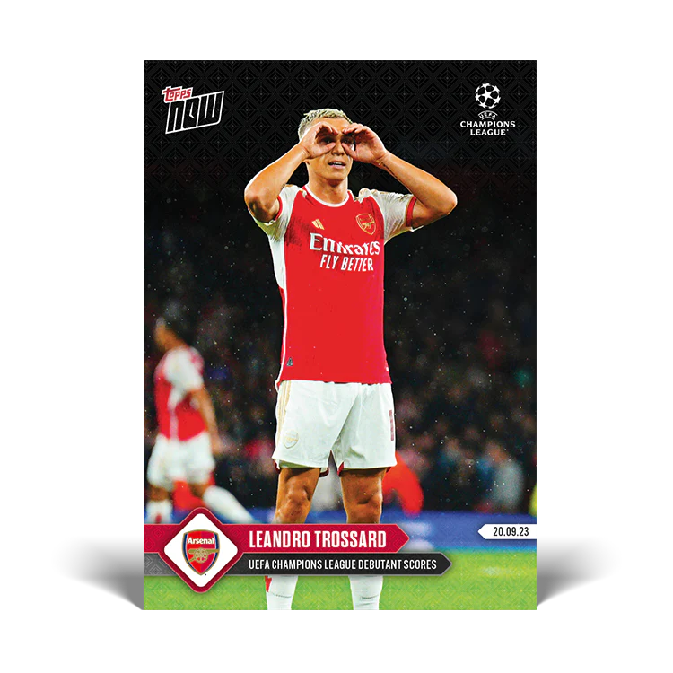 Topps UK - Leandro Trossard - UEFA Champions League debutant scores - UCL TOPPS NOW® Card #23