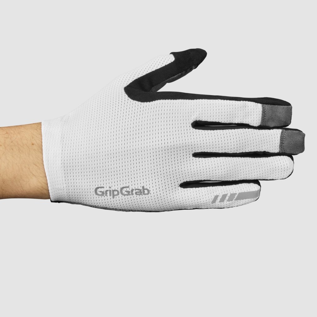 GripGrab PACR InsideGrip™ Full Finger Gloves - White