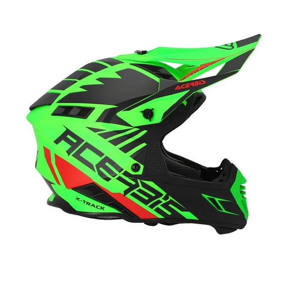 Casque cross Acerbis X-TRACK VTR ECE 2206 2023 - Vert / NoirRef : AE3611