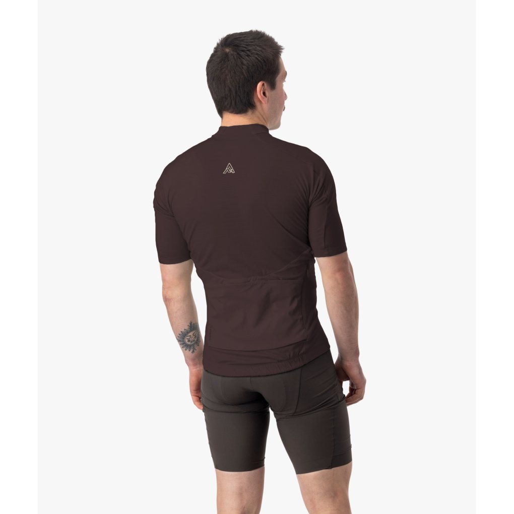 7mesh Ashlu Merino Short Sleeve Jersey Men - Dark Chocolate
