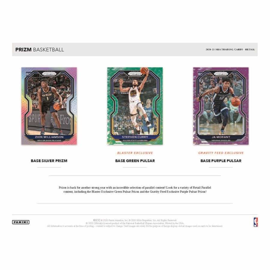 2020/21 Panini Prizm Basketball 6-Pack Blaster Box NBA