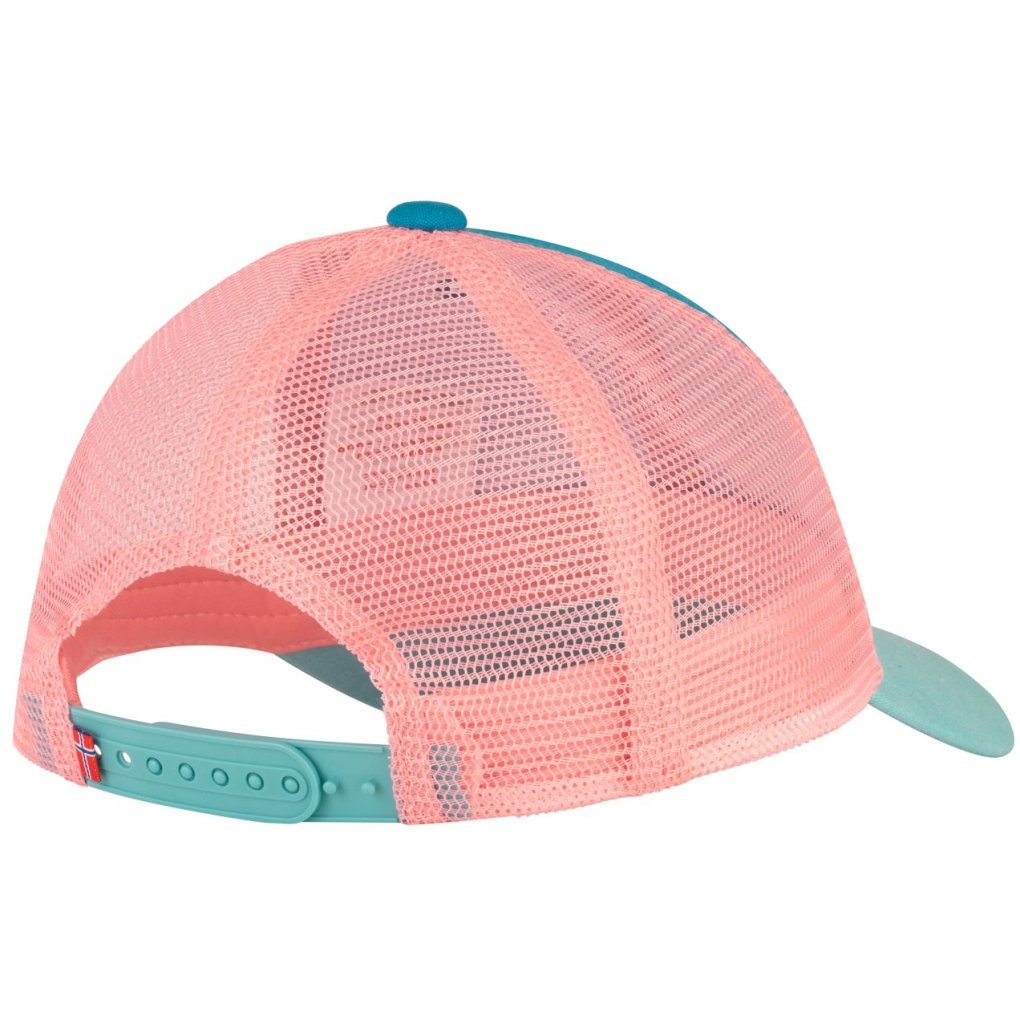 Trollkids Femund Cap Kids - Harbor Blue/Aqua Haze/Peony Rose