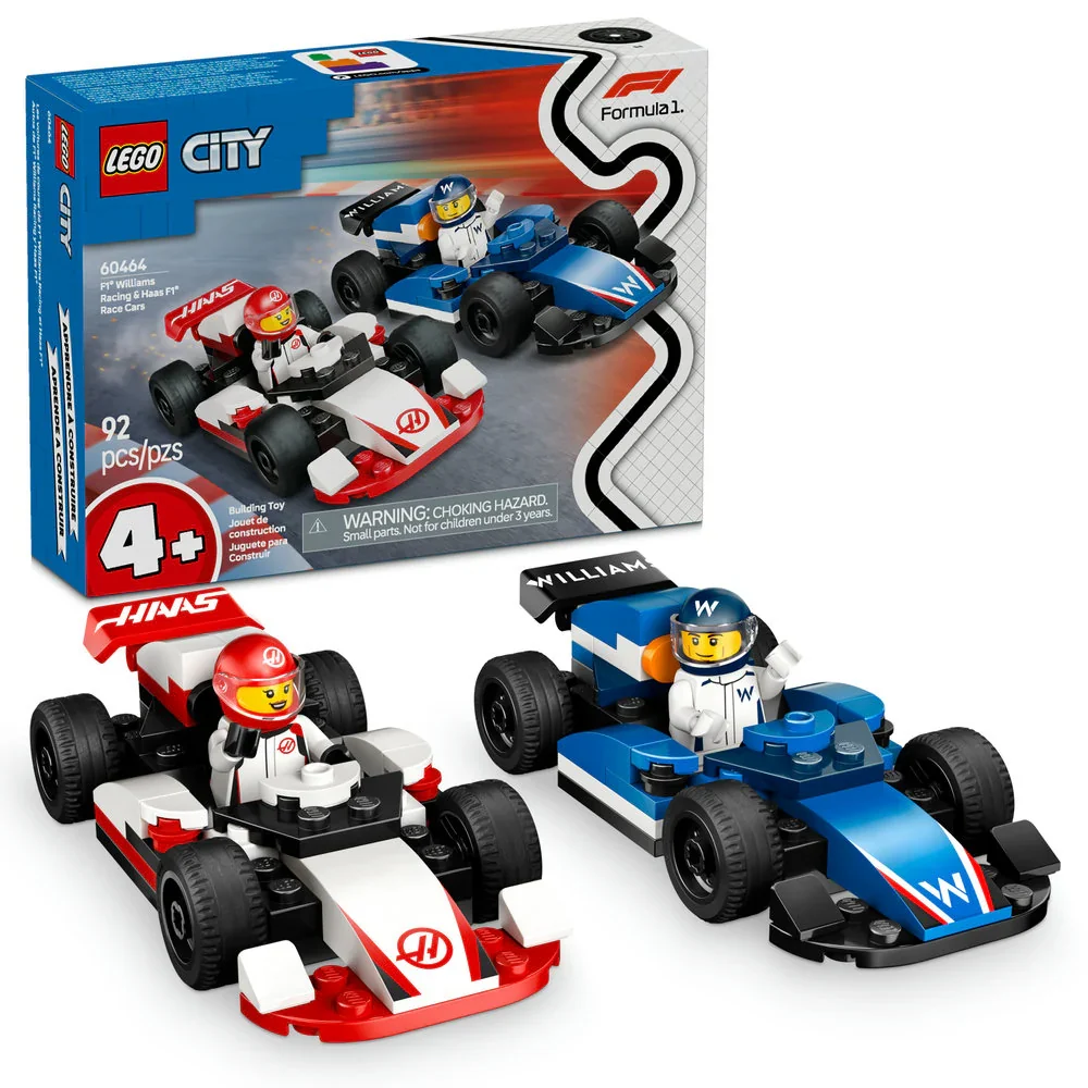 60464 F1® Williams Racing & Haas F1® Race Cars LEGO 60464