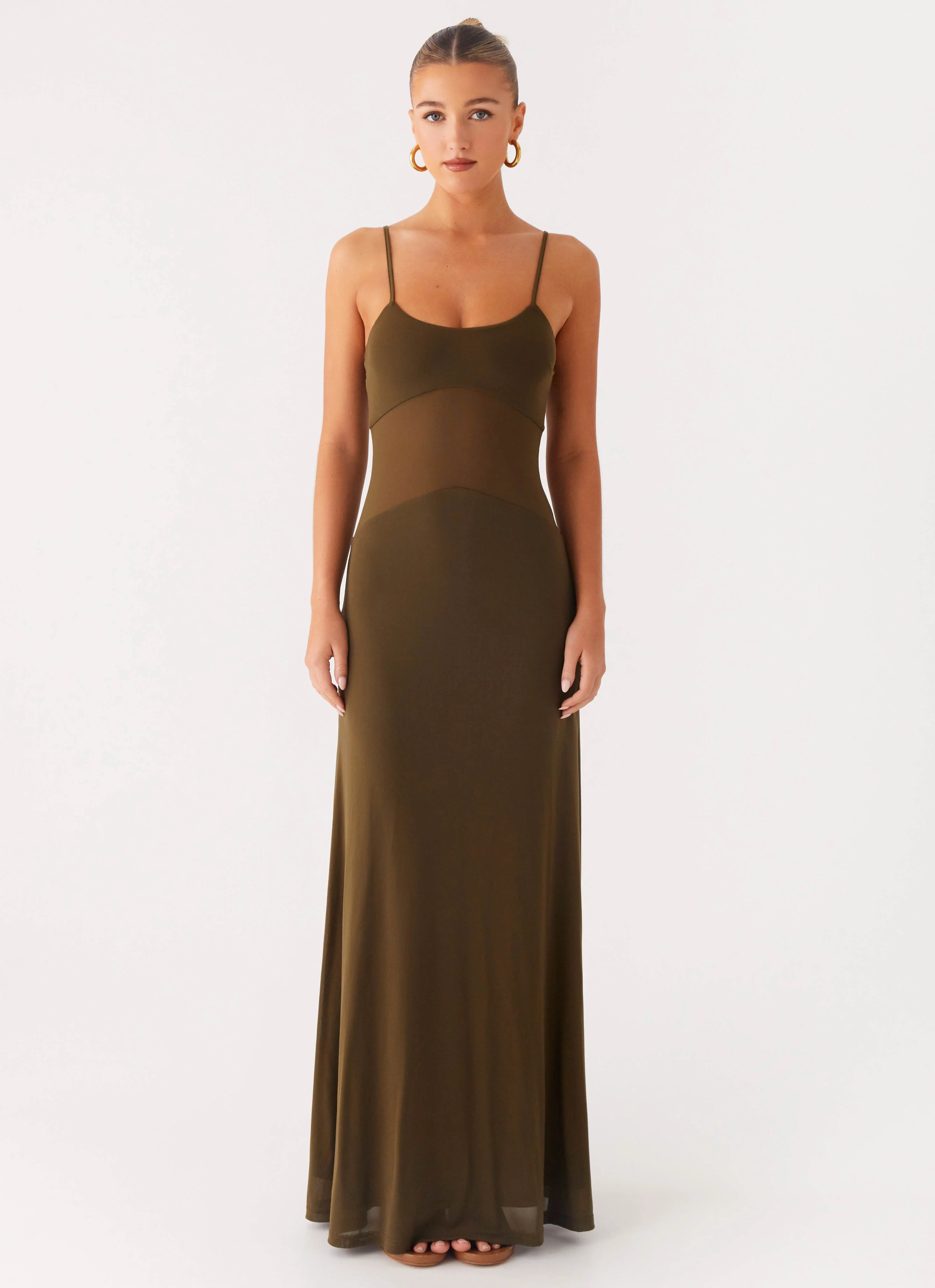 Starfall Maxi Dress - Khaki
