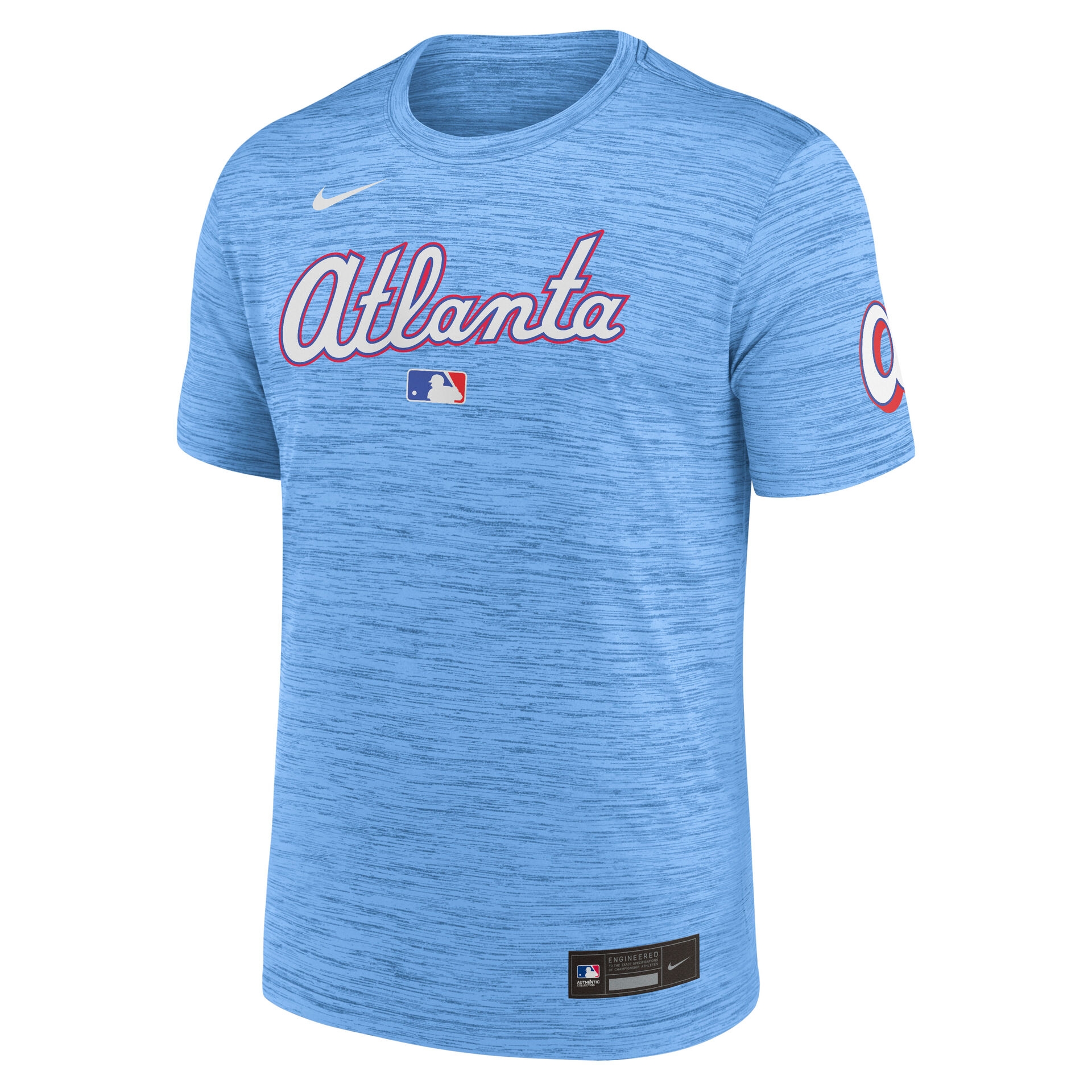 Atlanta Braves City Connect 2026 MLB Authentic Velocity T-Shirt Blue