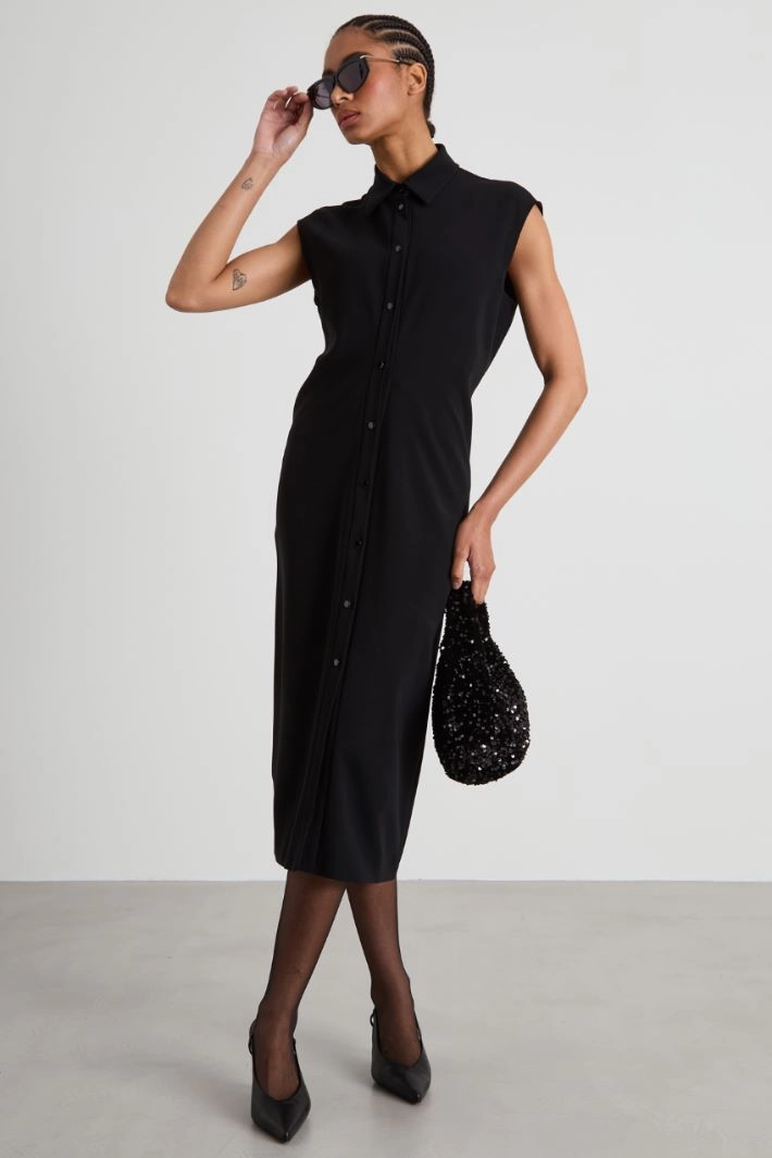 Cady midi dress - BLACK