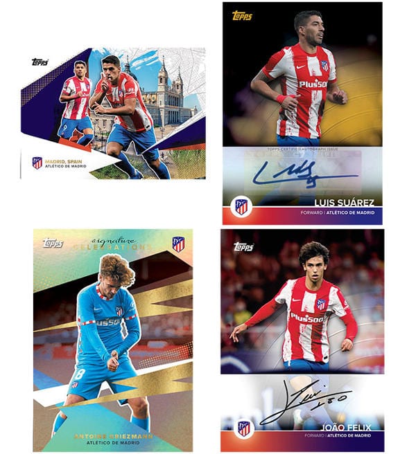 Topps Atletico Madrid Team Set 2021/22 - Box With 30 Cards