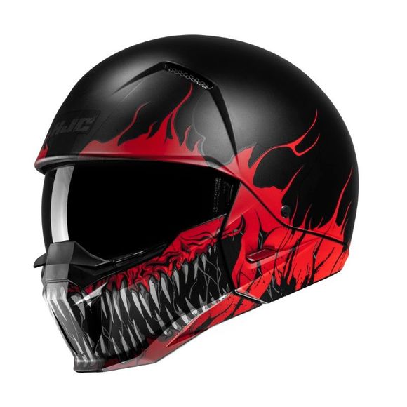 HJC I20 jet helmet - SCRAW - Red / BlackRef: HJ1052-C57605