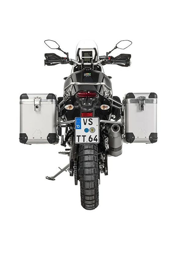 Touratech ZEGA Pro 38/45 suitcase - Gray support included - Gray anodizedRef: Trt01228A / 01-632-5736-0