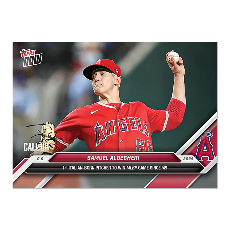 Samuel Aldegheri - 2024 MLB TOPPS NOW® Card 655