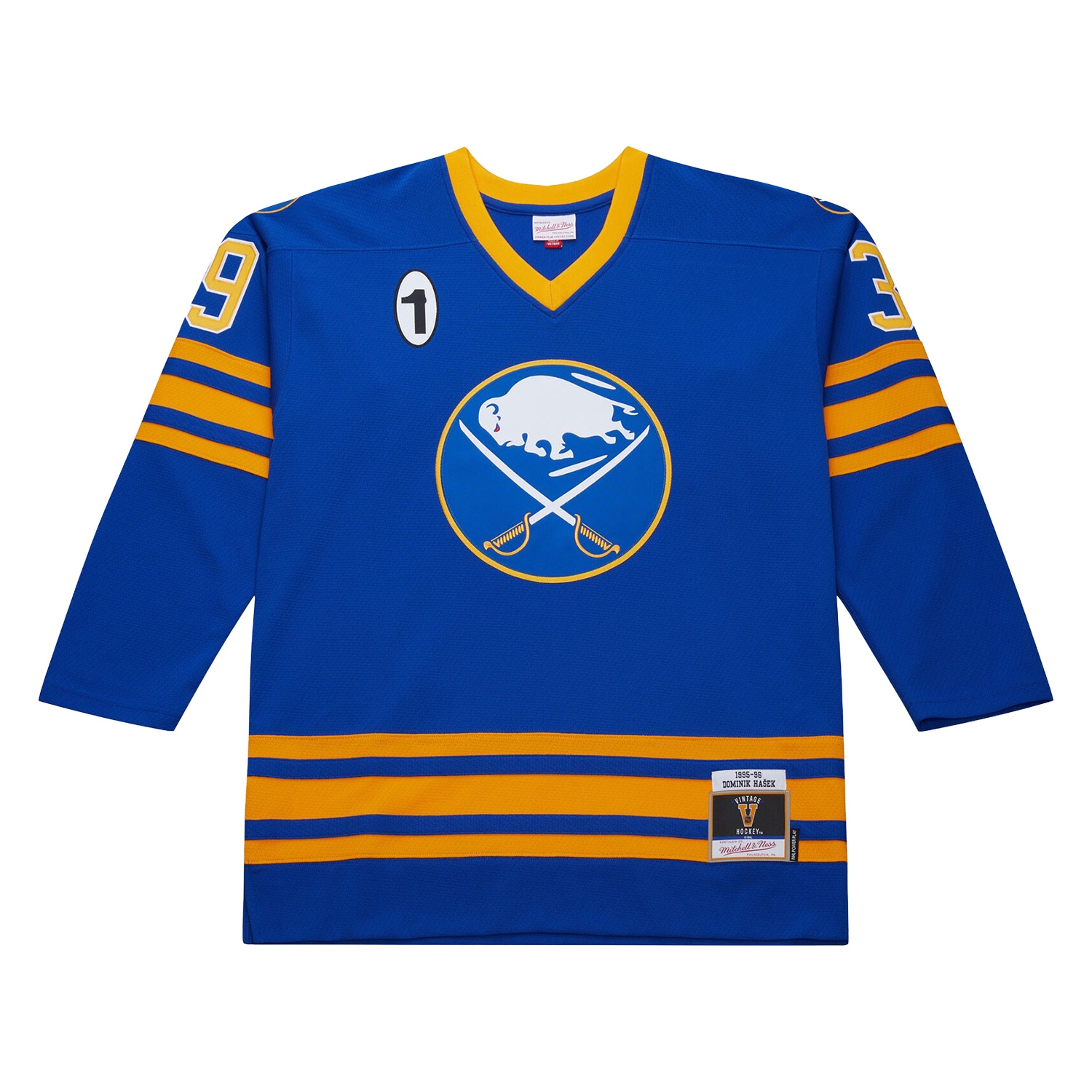 Dominik Hašek #39 Buffalo Sabres 1995-96 Premium Power Play NHL Jersey Blue