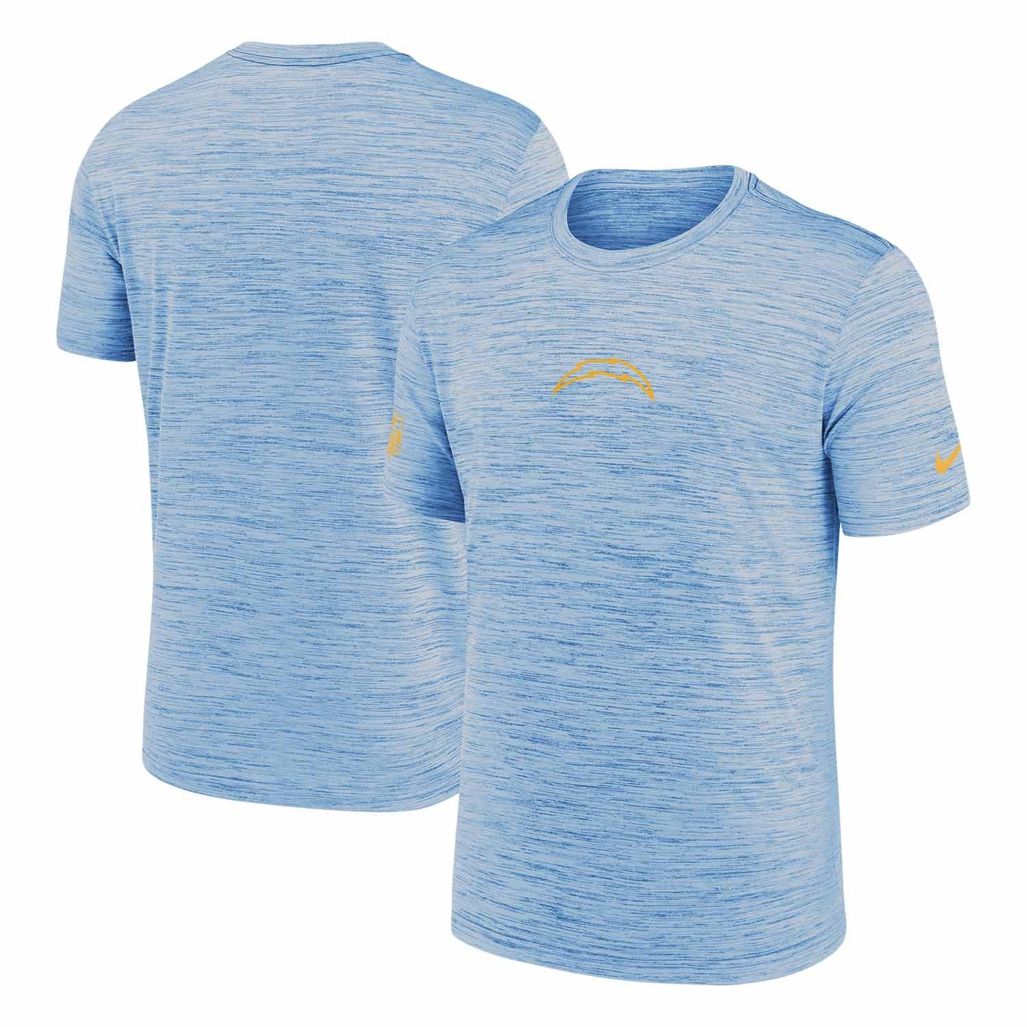 Los Angeles Chargers 2025 NFL Sideline Nike Velocity Performance T-Shirt Blue