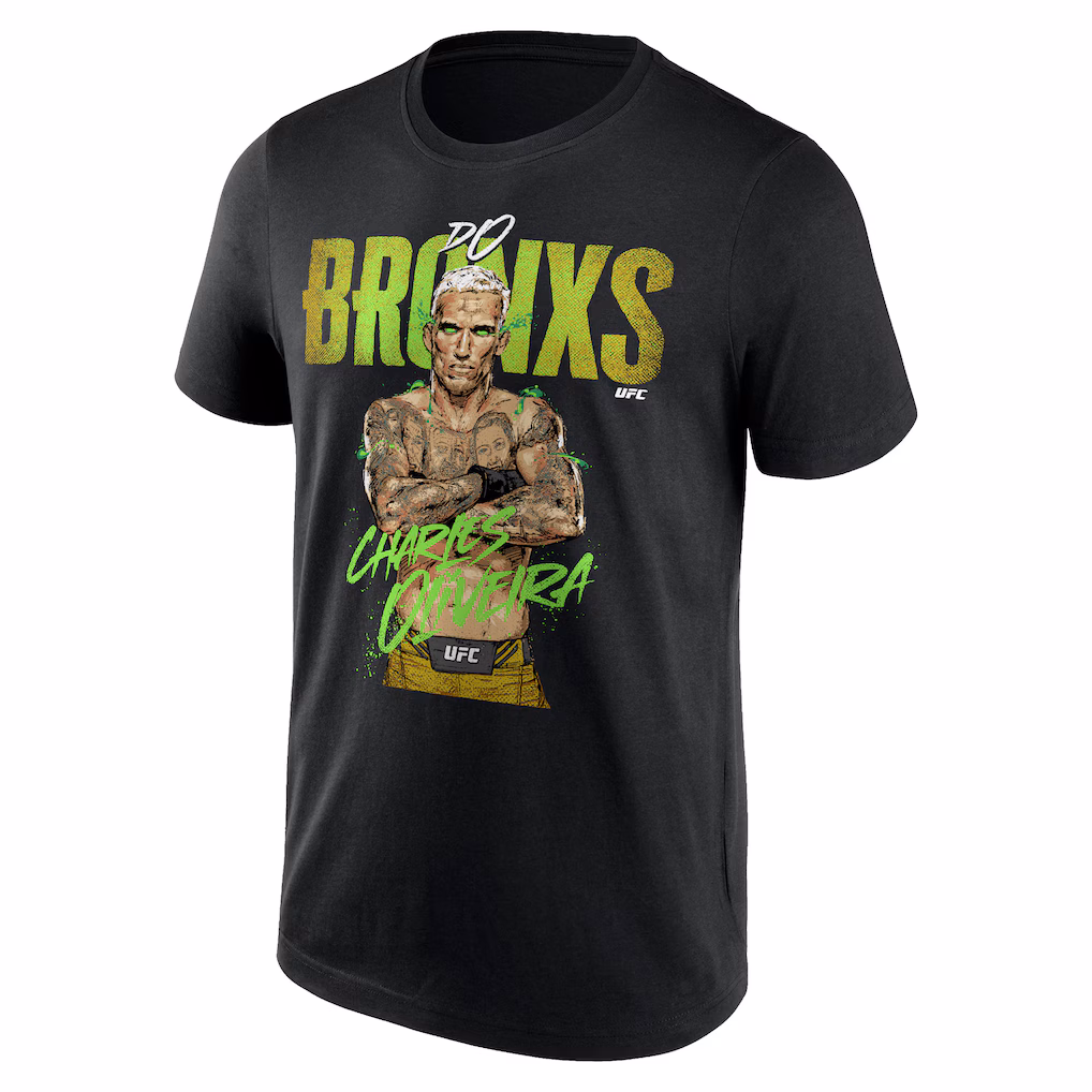 UFC Charles Oliveira Do Bronxs T-Shirt - Black - Mens