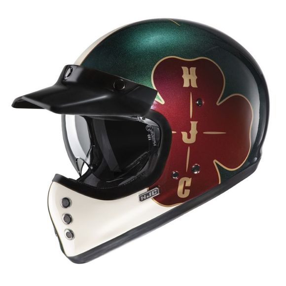 HJC V60 Full-Face Helmet - OFERA - Black / GreenRef : HJ0918-C61466