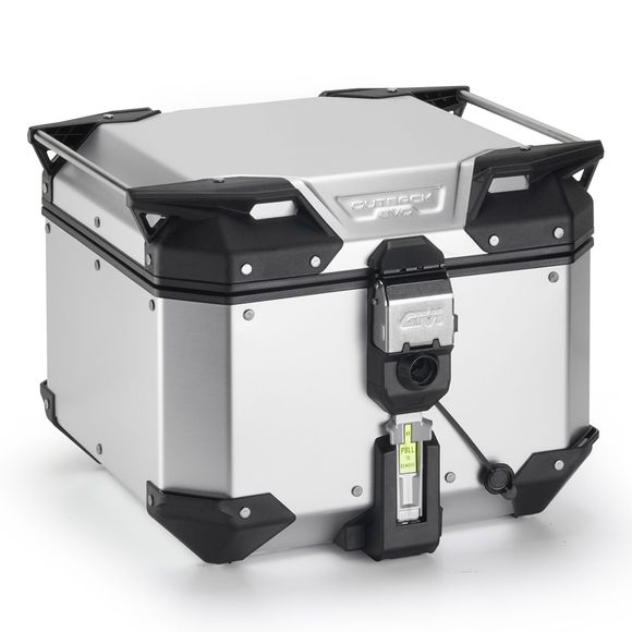 Top case Givi TREKKER OUTBACK EVO SMART 42 Liters (WITHOUT BARREL) - Universal Anodized - GrayRef: Gi2372 / Obkev42Aa