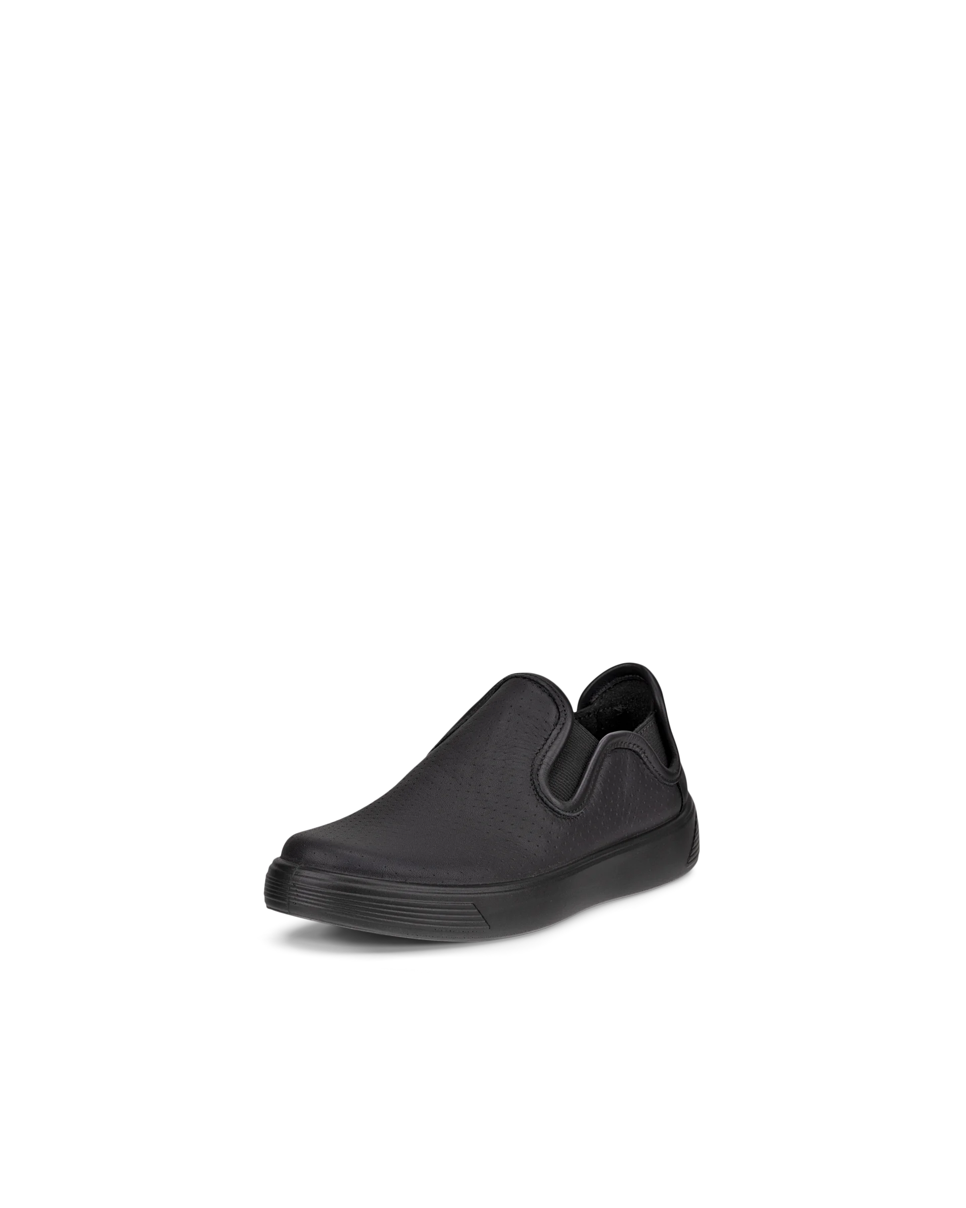 ECCO STREET 1 Kinder Lederslipper Schwarz