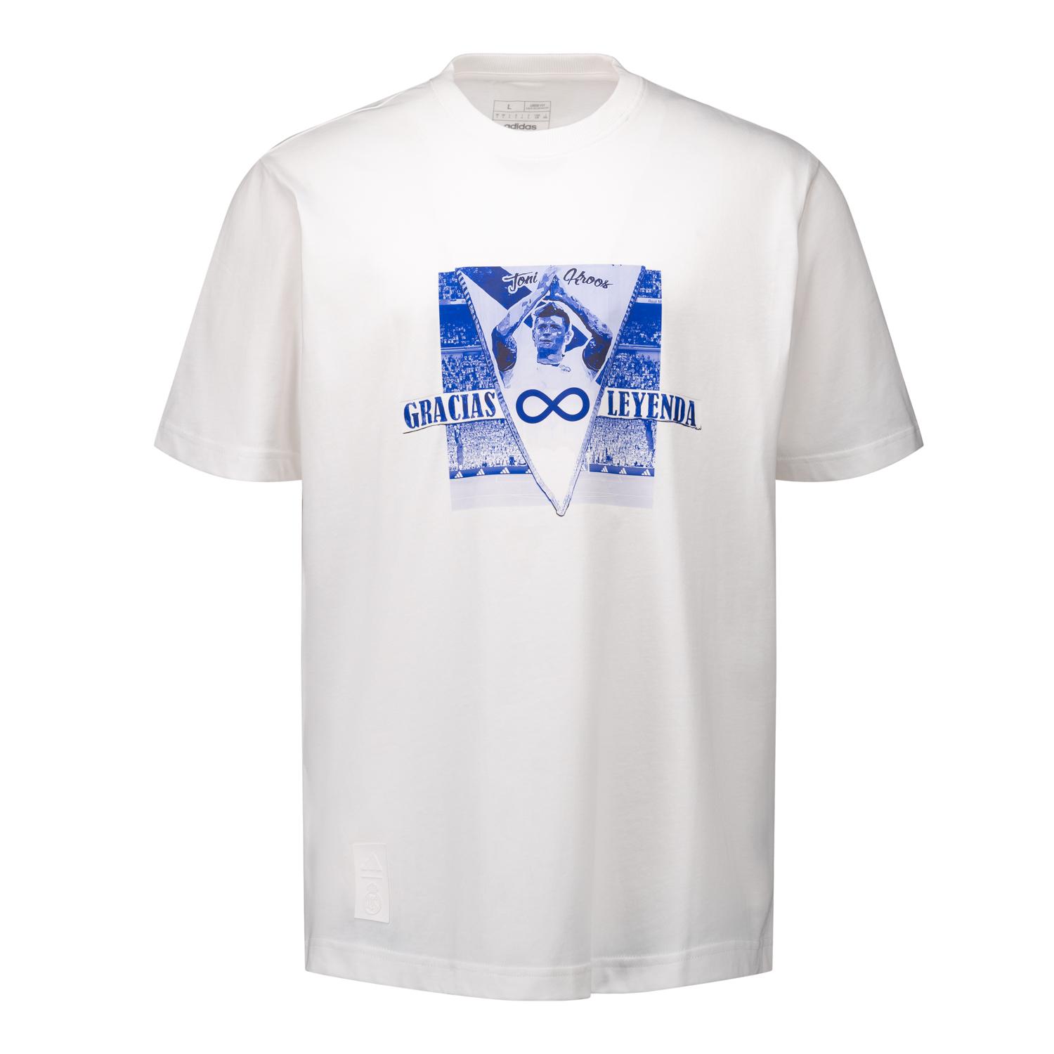 Mens T-Shirt Kroos adidas Magic Moments White