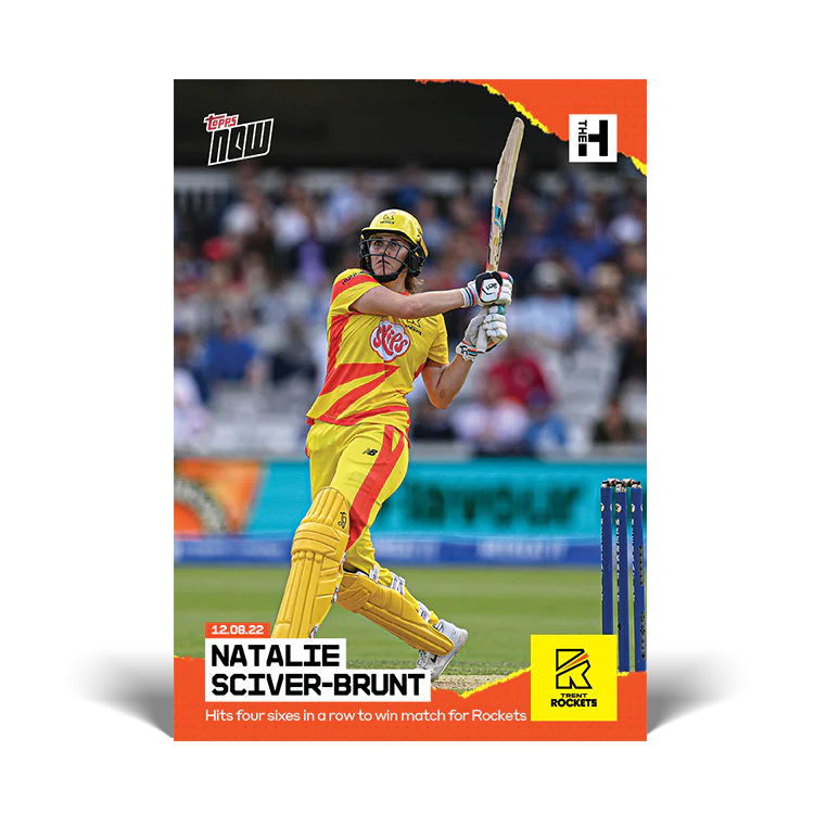 Hits four sixes in a row to win match for Rockets - THE HUNDRED TOPPS NOW® UK Card #11