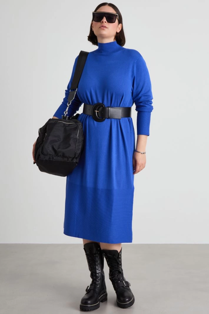 Knitted viscose dress - BLUETTE