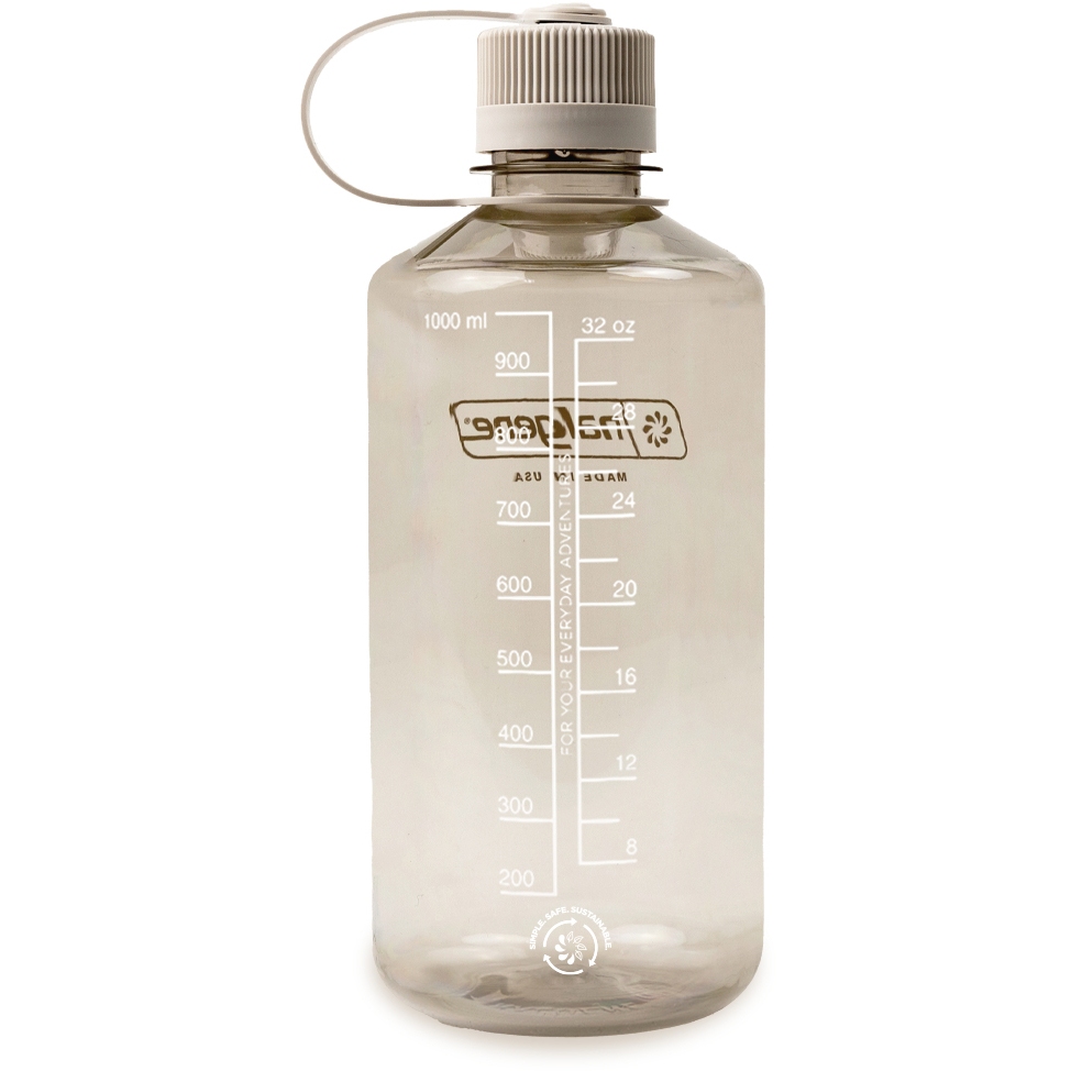 Nalgene Narrow Mouth Sustain Water Bottle 1L - cotton