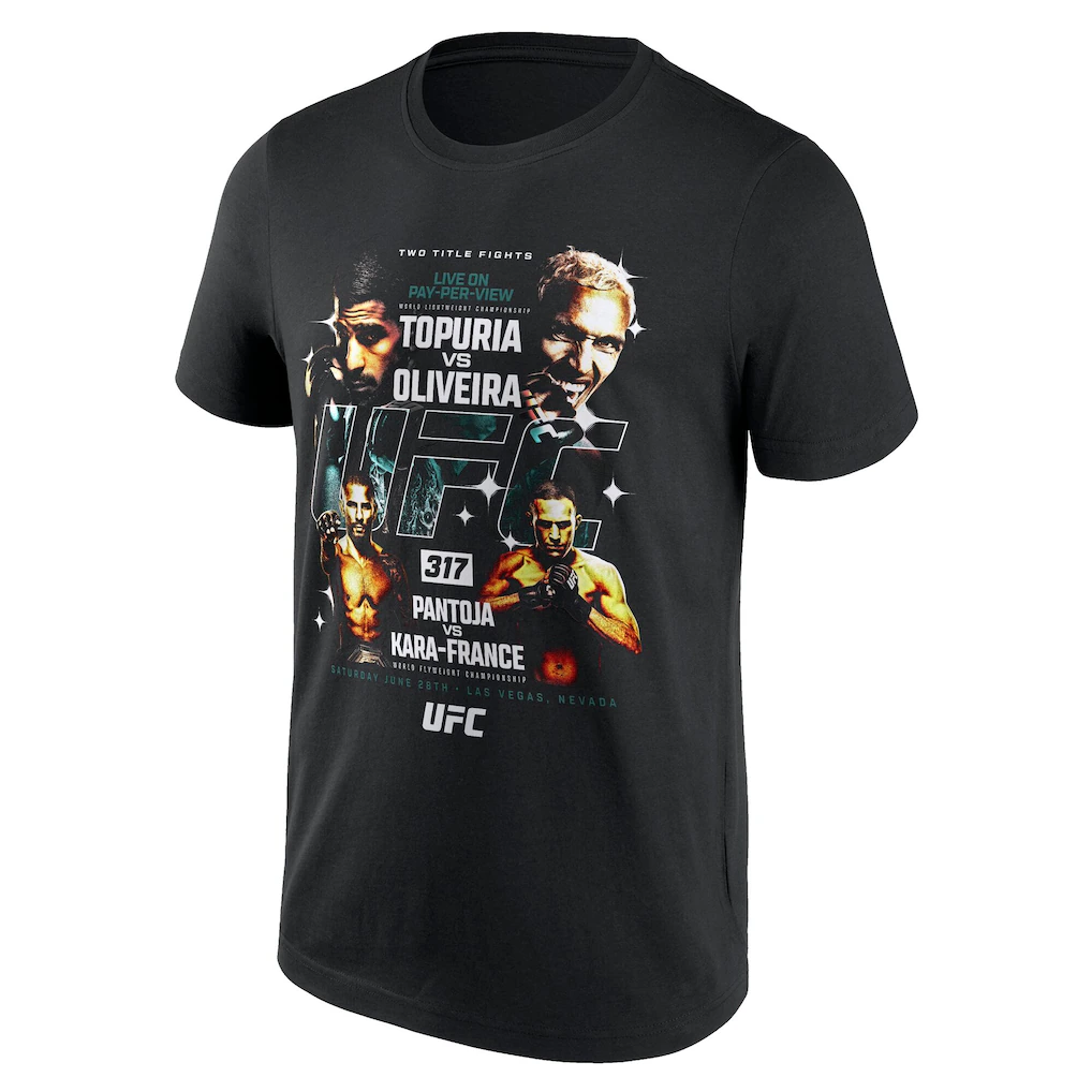 UFC 317 Match Up T-Shirt - Black - Mens
