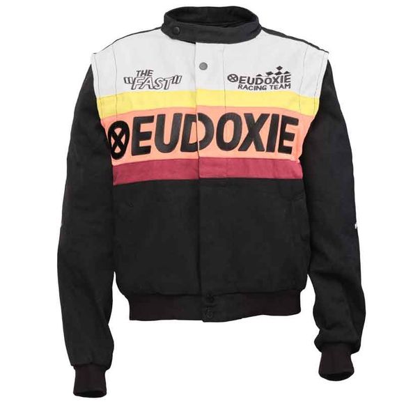 Blouson Moto Eudoxie JN RACING PRO - Noir / BlancRef : EUD0045