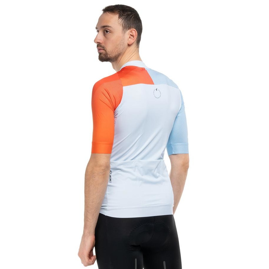 CUBE Road/XC Teamline Short-Sleeve Jersey Men - white