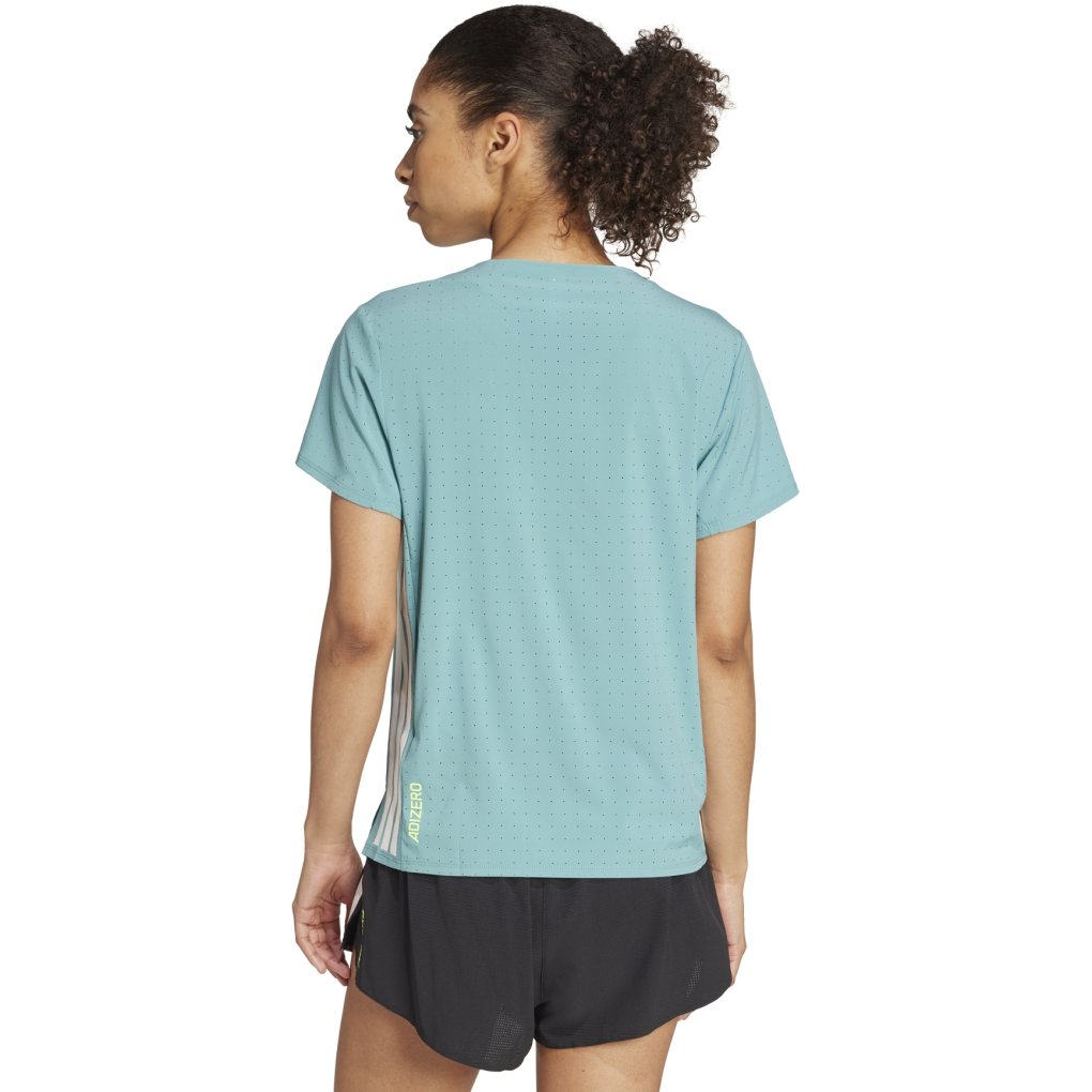 adidas Adizero Running Shortsleeve Shirt Women - powder teal JV7172