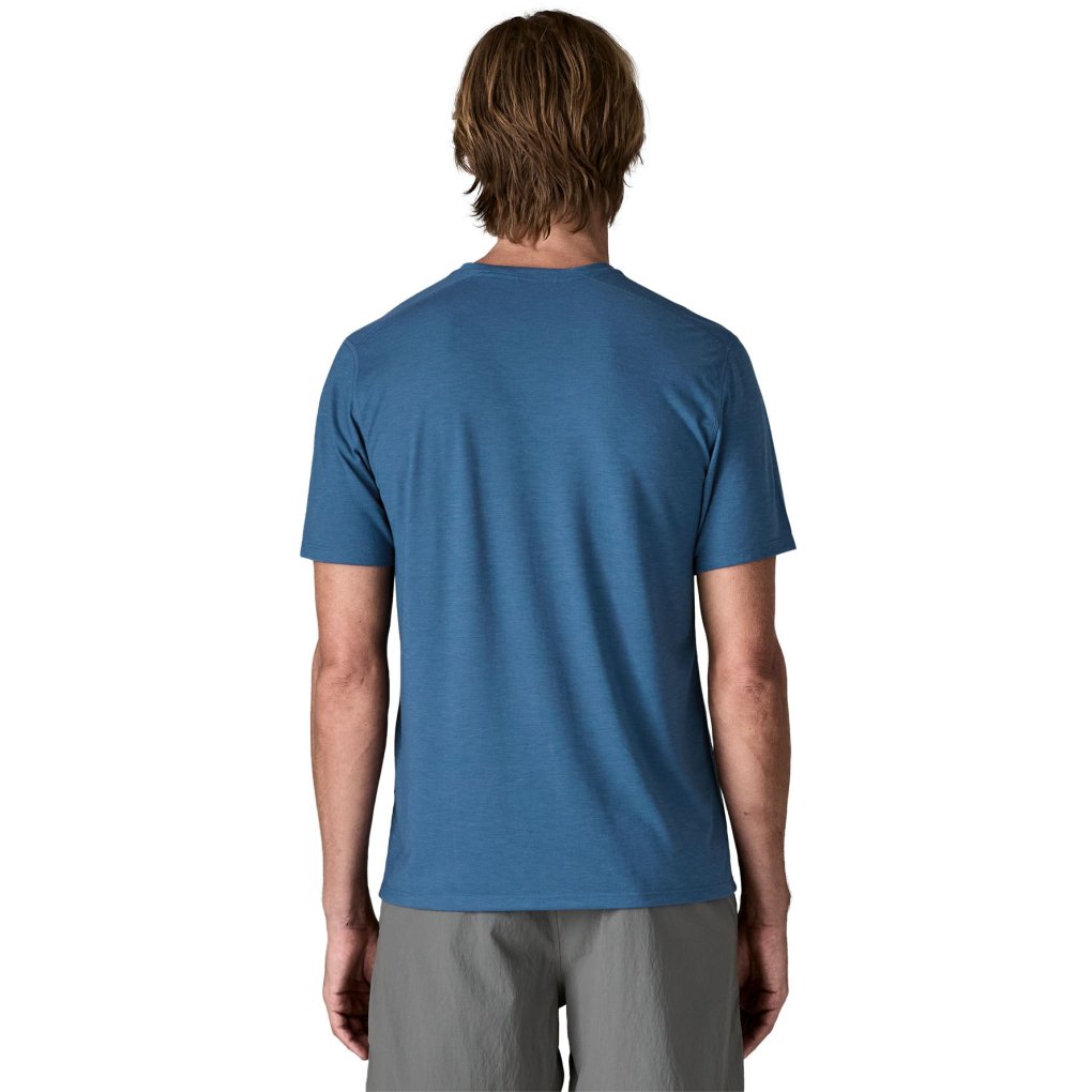 Patagonia Cap Cool Trail Shirt Men - Stratapeaks - Aquatic Blue