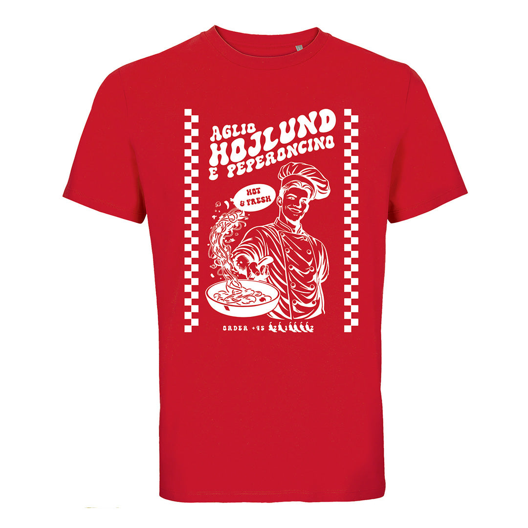 SSC Napoli Linea Admin “Aglio, Højlund e Peperoncino” Red T-Shirt