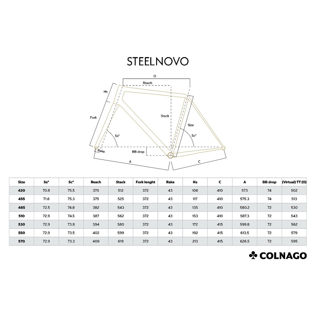 Colnago STEELNOVO - Frameset - 2026 - SNLB - Light Blue