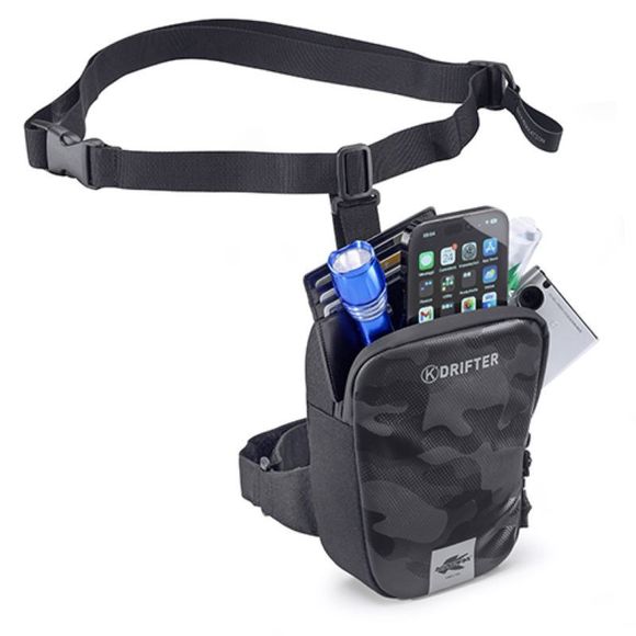 Kappa DR03 leg bag (1.5 liters) Universal - Black / GrayRef: kp1438 / dr03