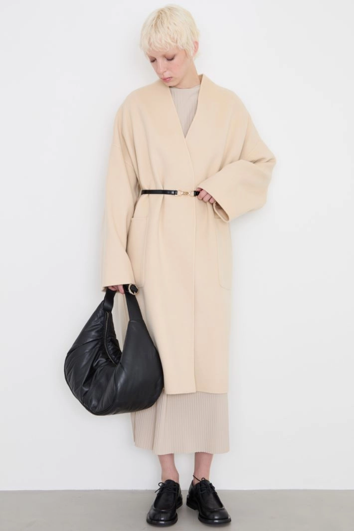 Wool robe coat - SAND
