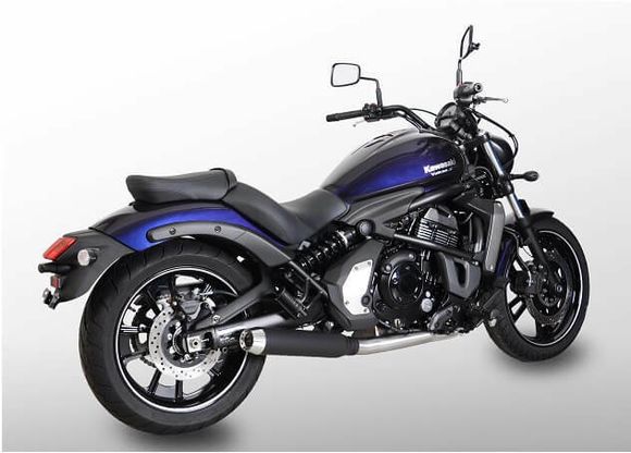 Miller Complete Exhaust System - Black SlashCut Polish OutletRef: Mil01216A / Ka-En-650-X26.08