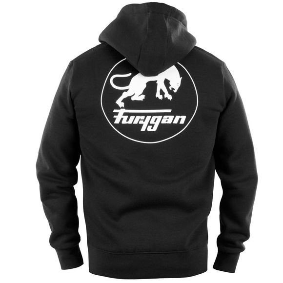 Sweat Furygan CORPO ZIP HOODIE - Noir / BlancRef : FU1410
