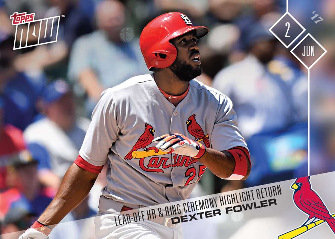 Dexter Fowler - 06/02/2017 TOPPS NOW® Card 209 - Print Run: 292