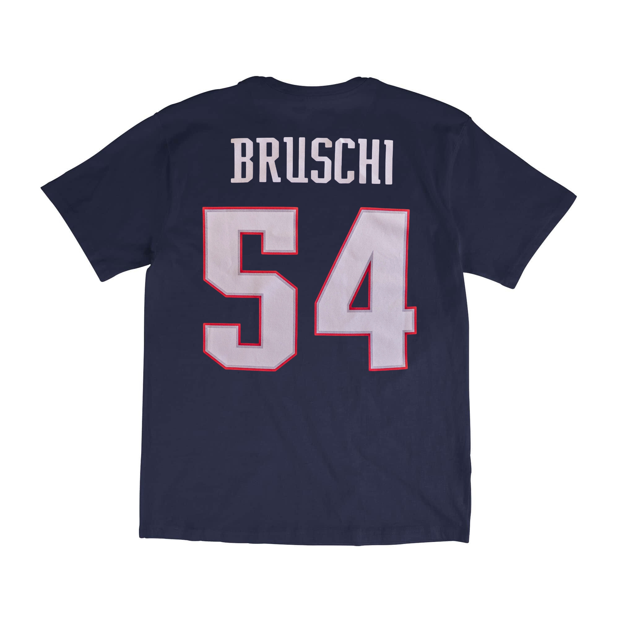 Tedy Bruschi #54 New England Patriots Mitchell & Ness NFL T-Shirt Navy