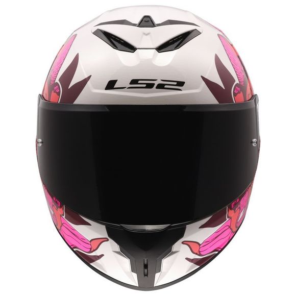 Casque intégral LS2 FF820 - RAPID III - POPPIES II - Blanc / RoseRef : LS1272