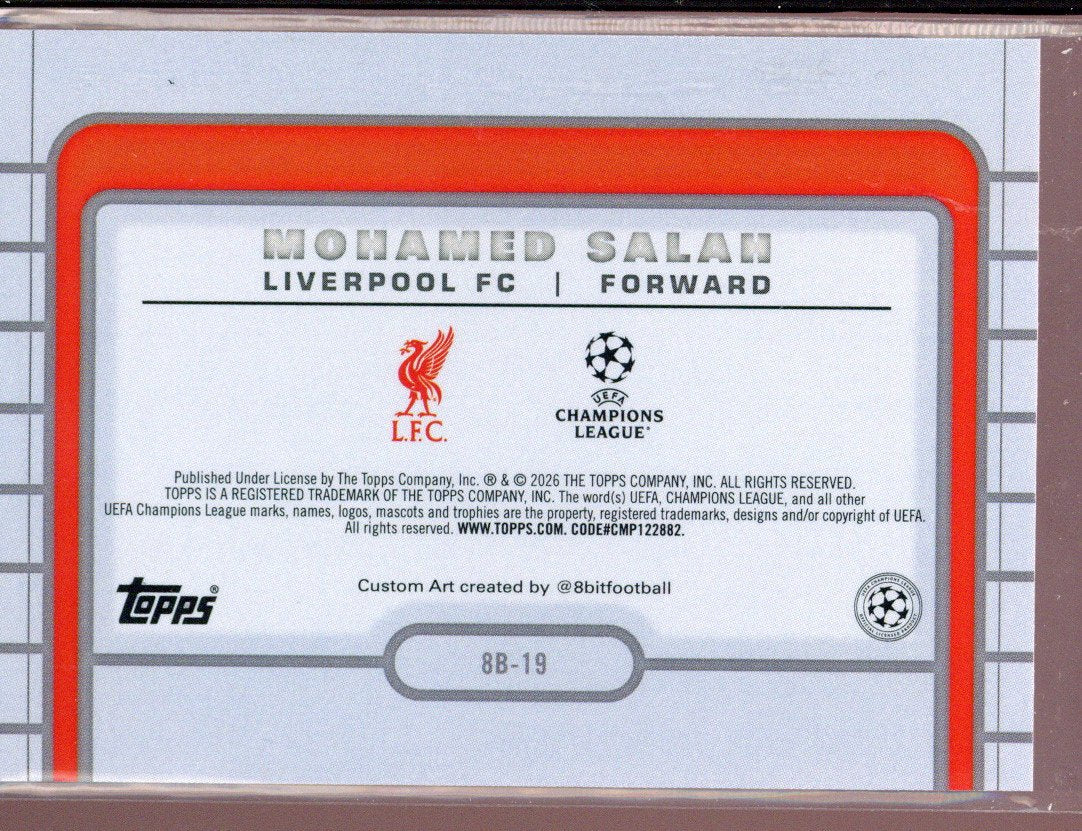 2025-26 Topps UCC Mohamed Salah 8-Bit /25