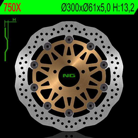 Wave NG floating brake discRef: NGD00199A / 1024850