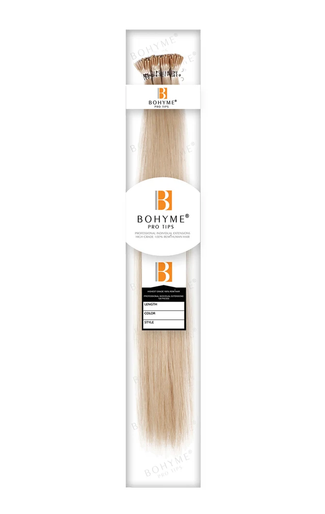 Bohyme Remy Hair Fusion Extension Pro Tip Glue Weave - SILKY STRAIGHT 22