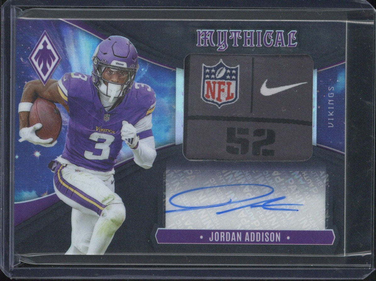 2025 Panini Phoenix Football Jordan Addison Autograph Patch /3