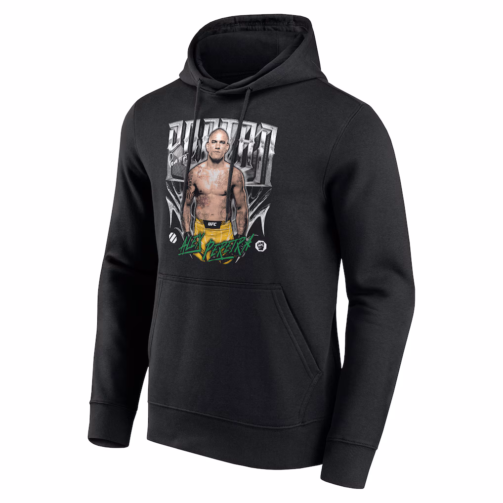 UFC Alex Pereira Grunge Tone Hoodie - Black - Mens