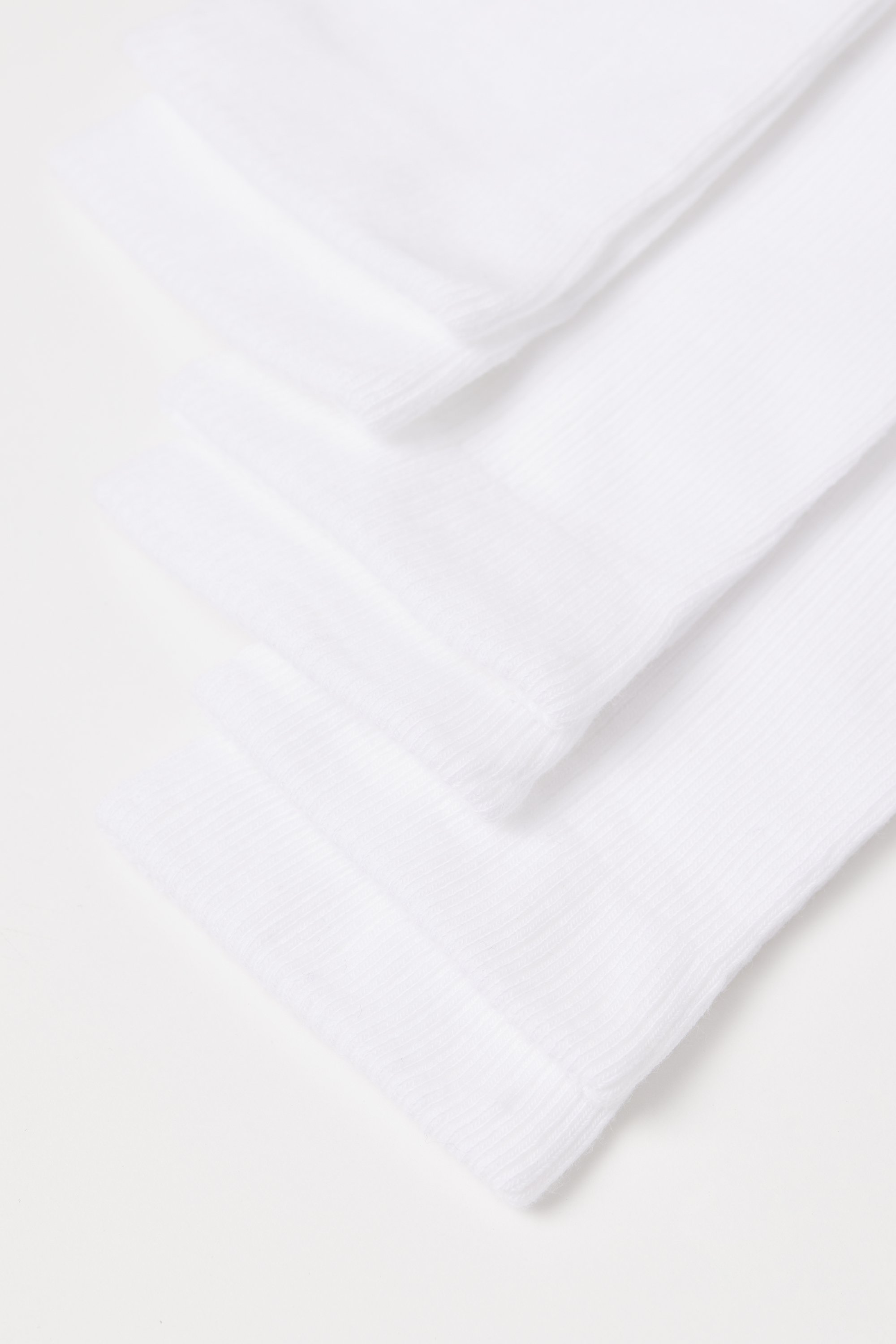 3 Pairs of Women’s 3/4 Length Ribbed Cotton Socks