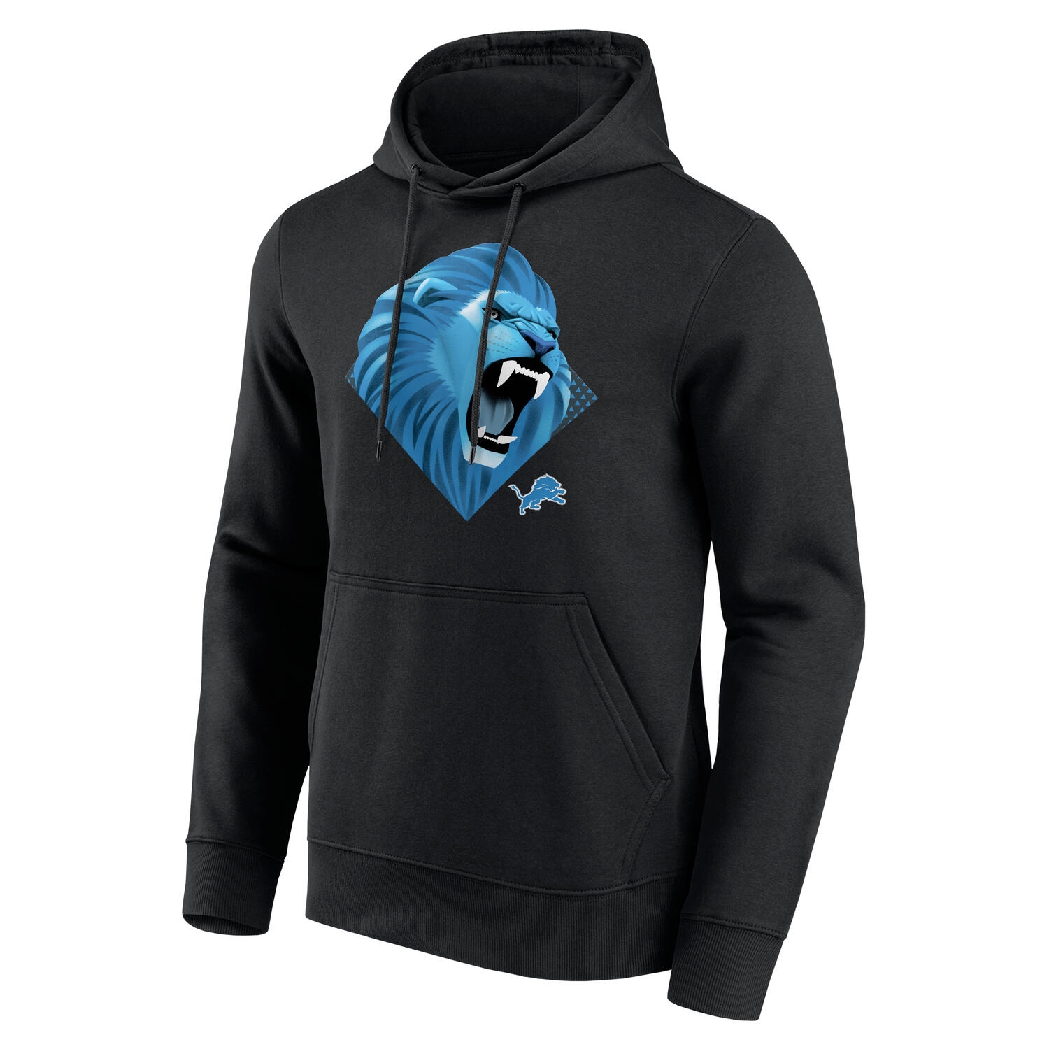 Detroit Lions Illustration NFL Hoodie Black