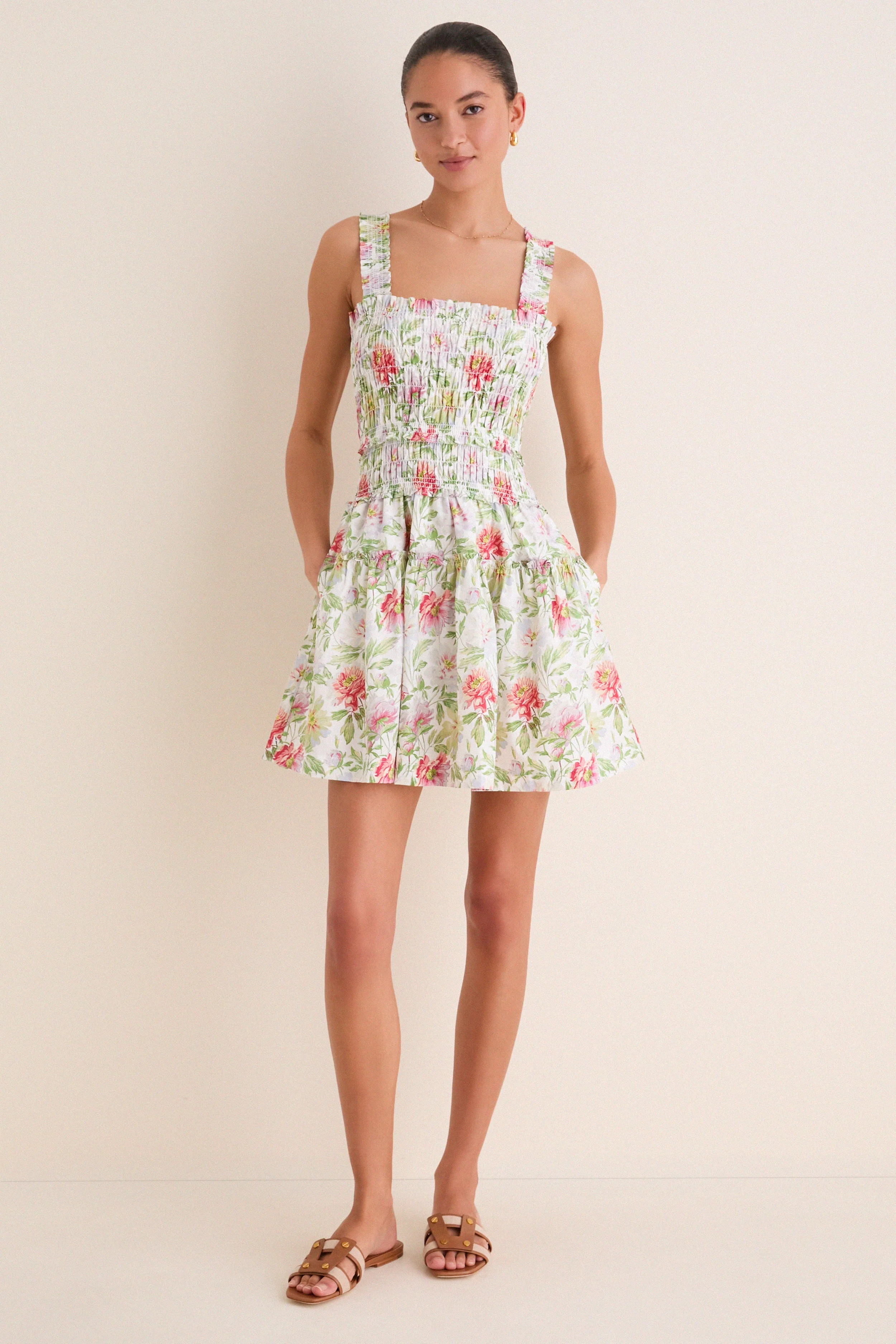 Peony Chintz Azalea Mini Nap Dress