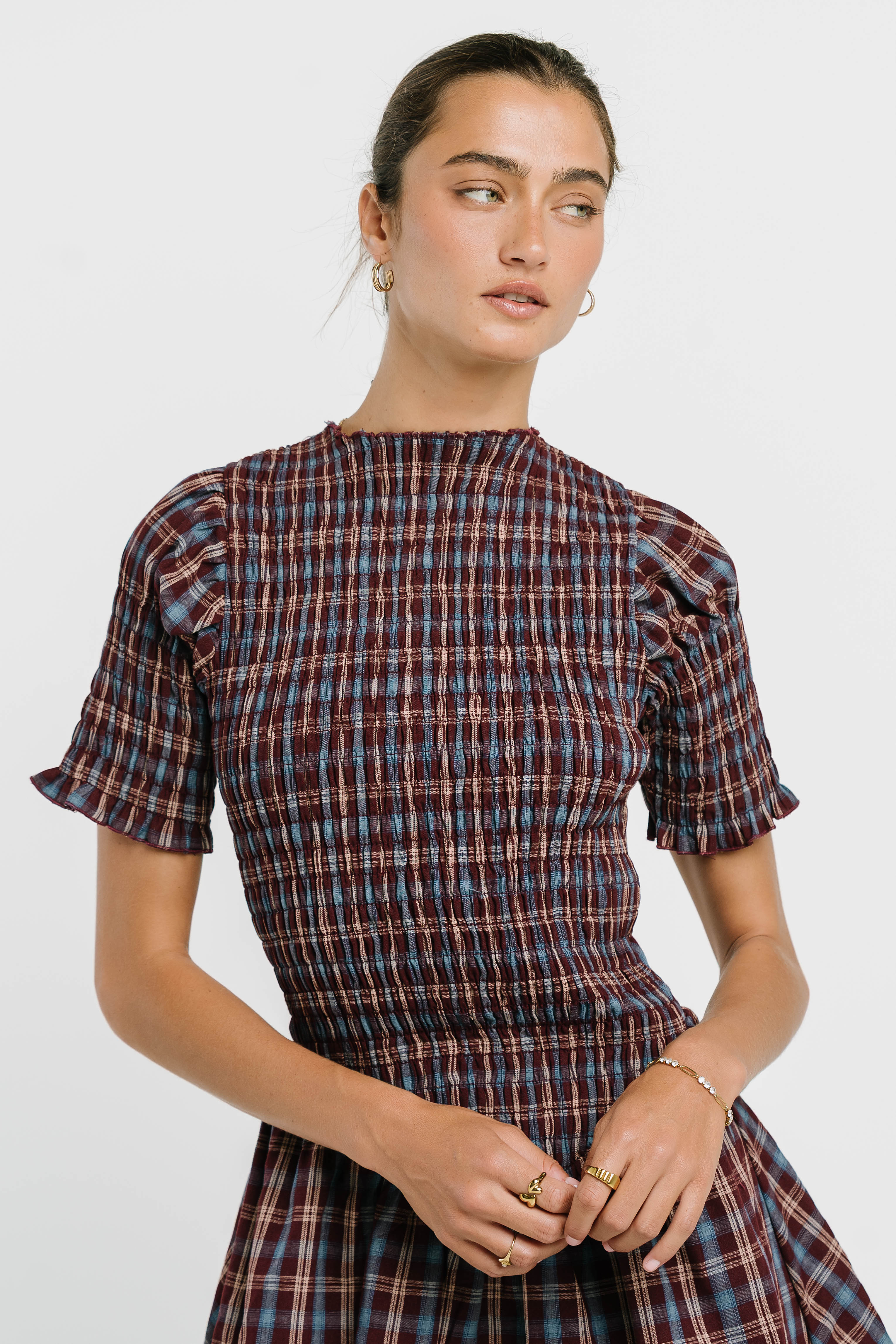 Maria Plaid Mini Dress