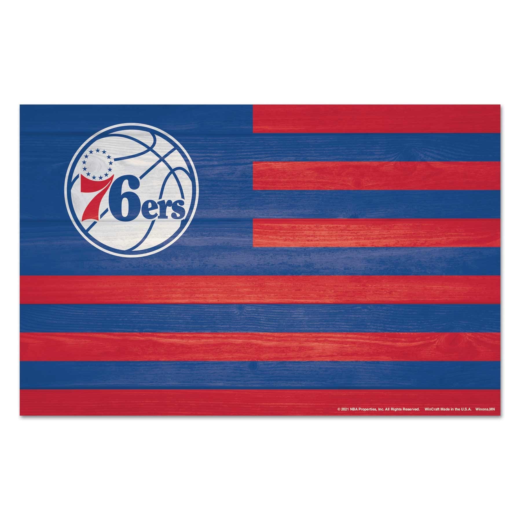 Philadelphia 76ers Americana WinCraft NBA Wood Sign
